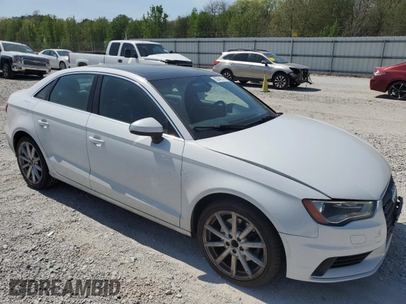 2015 Audi A3 1.8T Premium with VIN WAUACGFF8F1024014, listed as a Copart auction lot 50642315 with 95,825 mi miles and Salvage Title. Bid and sale history available at carsss.com. Image 4.