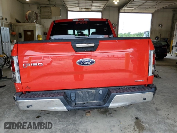 2015 Ford F-150 XLT with VIN 1FTEW1E88FKE62036, listed as a Copart auction lot 58224795 with 140,013 mi miles and Salvage title. Bid and sale history available at DreamBid. Image 6.