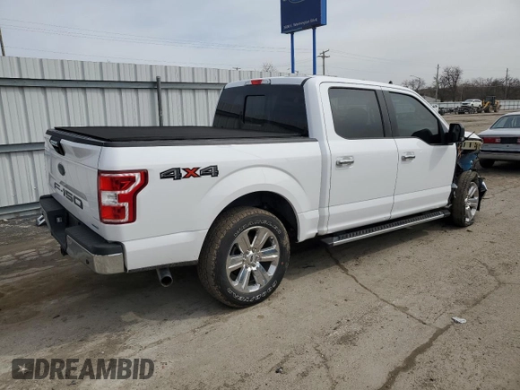 2020 Ford F-150 XL with VIN 1FTEW1EP1LKF36366, listed as a Copart auction lot 50186345 with 44,947 mi miles and Salvage Title. Bid and sale history available at DreamBid. Image 3.