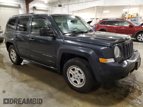 2014 Jeep Patriot Sport with VIN 1C4NJPBA3ED925535, listed as a Copart auction lot 61402245 with 98,582 mi miles and Salvage title. Bid and sale history available at DreamBid. Image 4.