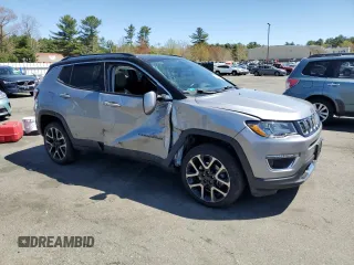 2018 Jeep Compass Limited with VIN 3C4NJDCBXJT114406, listed as a Copart auction lot 55061375 with 101,858 mi miles and Salvage title. Bid and sale history available at DreamBid. Image 4.