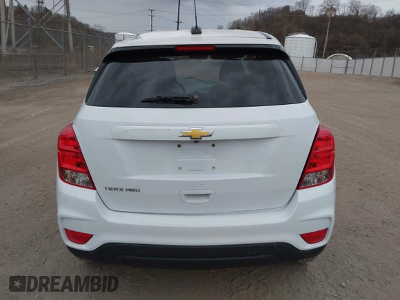 2020 Chevrolet Trax LS with VIN 3GNCJNSB7LL119507, listed as a IAAI auction lot 41829202 with 130,600 mi miles. Bid and sale history available at carsss.com. Image 16.