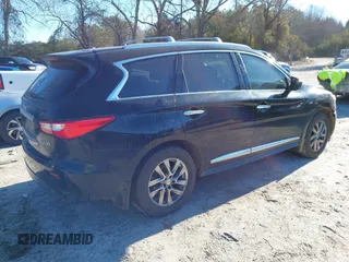 2015 Infiniti QX60 with VIN 5N1AL0MN2FC509527, listed as a IAAI auction lot 41167418 with 169,304 mi miles and . Bid and sale history available at DreamBid. Image 4.