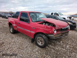 1996 Ford Ranger XL with VIN 1FTCR10A4TPA48453, listed as a Copart auction lot 45501335 with 159,684 mi miles and Salvage Title. Bid and sale history available at carsss.com. Image 4.