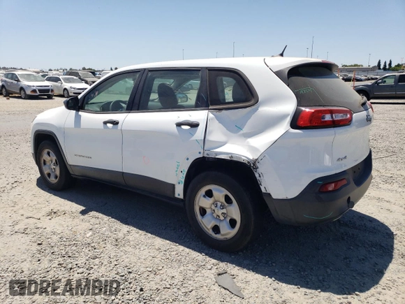 2016 Jeep Cherokee Sport z VIN 1C4PJMAB7GW269834, wystawiony jako Copart lot #63097645 z przebiegiem 30 703 mil mil oraz Szkoda całkowita • Salvage title. Historia ofert i sprzedaży dostępna na DreamBid. Obrazek 2.
