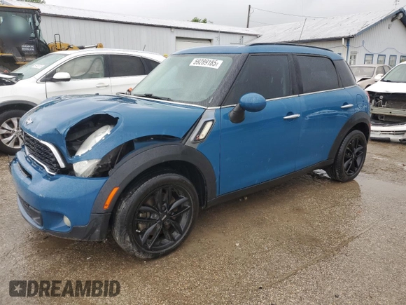 2012 MINI Countryman S z VIN WMWZC3C54CWL86184, wystawiony jako Copart lot #59289185 z przebiegiem 131 039 mil mil oraz Szkoda całkowita • Salvage title. Historia ofert i sprzedaży dostępna na DreamBid. Obrazek 1.