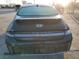 2023 Hyundai IONIQ 6 SEL with VIN KMHM34AA9PA048068, listed as a Copart auction lot 88573255 with 12,601 mi miles and Salvage Title. Bid and sale history available at carsss.com. Image 6.