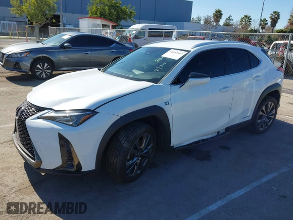 2020 Lexus UX 250h F Sport with VIN JTHE9JBH7L2032553, listed as a IAAI auction lot 41687347 with Not provided miles and . Bid and sale history available at DreamBid. Image 2.