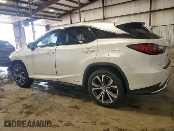2020 Lexus RX 450h with VIN 2T2HGMDA0LC056485, listed as a Copart auction lot 57323285 with 41,762 mi miles and Salvage title. Bid and sale history available at DreamBid. Image 2.
