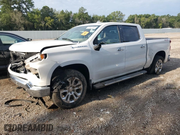 2024 Chevrolet Silverado 1500 LTZ with VIN 1GCUDGEDXRZ262224, listed as a Copart auction lot 67531464 with Not Provided miles and Salvage Title. Bid and sale history available at DreamBid. Image 1.