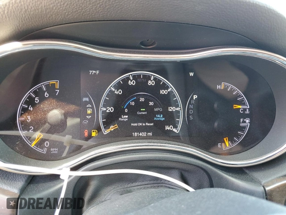 2015 Jeep Grand Cherokee Altitude with VIN 1C4RJEAG8FC668388, listed as a Copart auction lot 52360135 with 181,402 mi miles and Salvage Title. Bid and sale history available at carsss.com. Image 9.