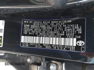 2021 Toyota Corolla SE with VIN 5YFS4MCE5MP076756, listed as a IAAI auction lot 41915379 with 109,975 mi miles. Bid and sale history available at carsss.com. Image 9.