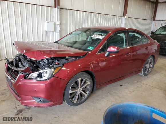 2015 Subaru Legacy 2.5i Limited with VIN 4S3BNAJ64F3031570, listed as a Copart auction lot 50527715 with 86,946 mi miles and Salvage Title. Bid and sale history available at carsss.com. Image 1.