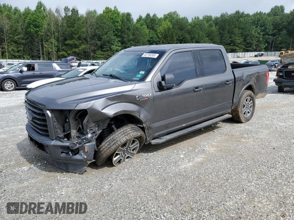 2016 Ford F-150 XL with VIN 1FTEW1CF0GKD26664, listed as a Copart auction lot 60798385 with 117,059 mi miles and Salvage title. Bid and sale history available at DreamBid. Image 1.