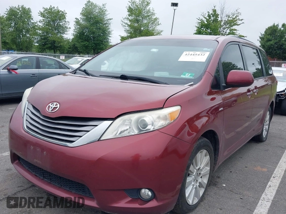 2016 Toyota Sienna Limited with VIN 5TDDK3DC8GS143643, listed as a IAAI auction lot 42445432 with 131,069 mi miles and . Bid and sale history available at DreamBid. Image 2.