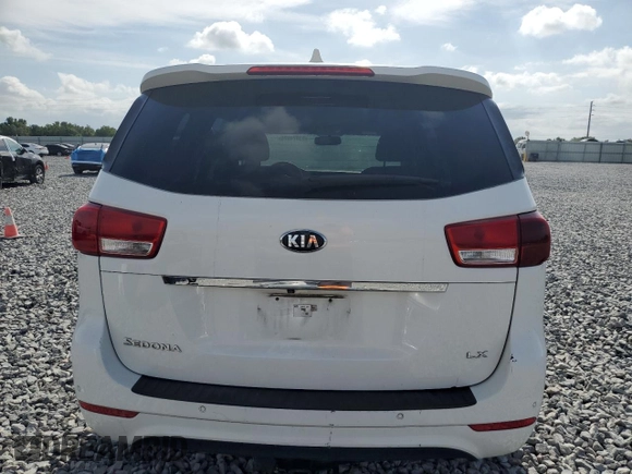 2016 Kia Sedona LX with VIN KNDMB5C14G6148625, listed as a Copart auction lot 53874675 with 168,688 mi miles and Salvage Title. Bid and sale history available at carsss.com. Image 6.