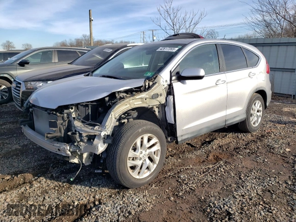 2016 Honda CR-V EX with VIN 2HKRM4H5XGH722690, listed as a Copart auction lot 42617355 with 25,495 mi miles and Salvage Title. Bid and sale history available at DreamBid. Image 1.