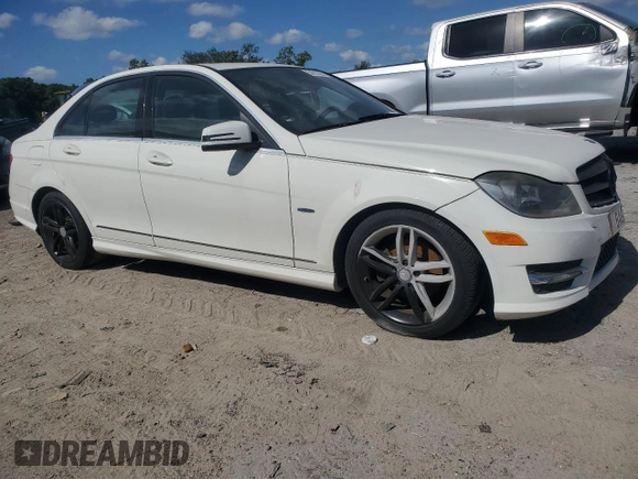 2012 Mercedes-Benz C-Class C 250 Sport with VIN WDDGF4HB5CR213347, listed as a Copart auction lot 53603365 with 199,202 mi miles and Clean Title. Bid and sale history available at carsss.com. Image 4.