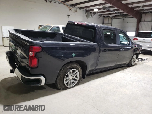 2022 Chevrolet Silverado 1500 LT with VIN 1GCUDDED7NZ605127, listed as a Copart auction lot 46609705 with 78,212 mi miles and Salvage Title. Bid and sale history available at DreamBid. Image 3.