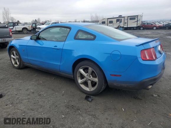 2010 Ford Mustang GT with VIN 1ZVBP8CH8A5173058, listed as a Copart auction lot 44404445 with 75,957 mi miles and Salvage Title. Bid and sale history available at carsss.com. Image 2.