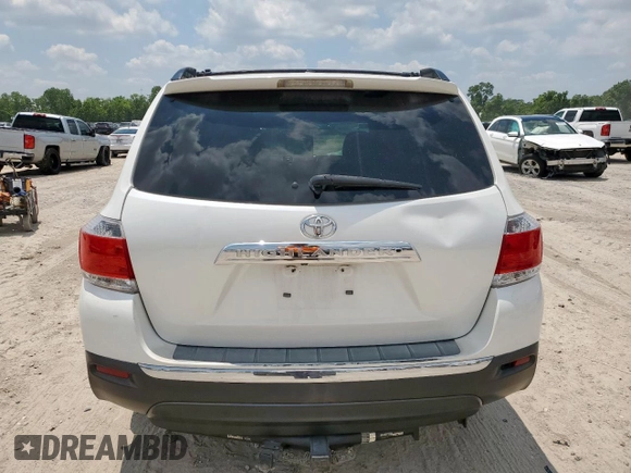 2012 Toyota Highlander Limited with VIN 5TDYK3EH7CS066902, listed as a Copart auction lot 58945295 with 162,859 mi miles and Salvage title. Bid and sale history available at DreamBid. Image 6.