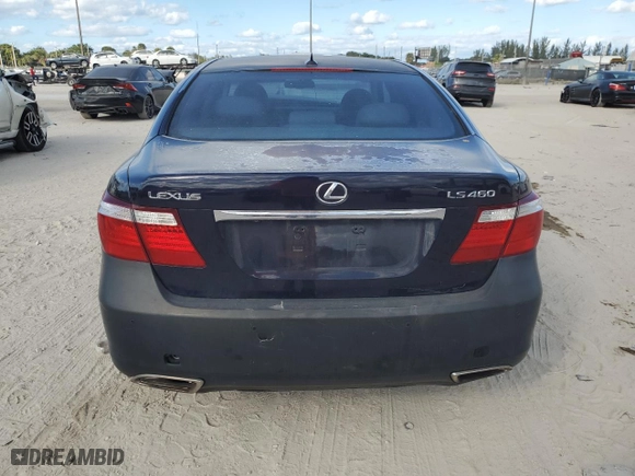 2008 Lexus LS 460 with VIN JTHBL46F985080060, listed as a Copart auction lot 52032175 with 0 mi miles and Clean Title. Bid and sale history available at carsss.com. Image 6.