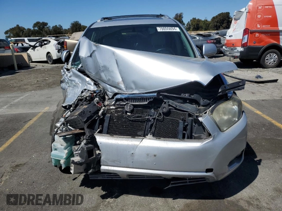2008 Toyota Highlander Hybrid Limited with VIN JTEEW44A382009267, listed as a Copart auction lot 70055694 with 115,120 mi miles and Salvage Title. Bid and sale history available at carsss.com. Image 5.