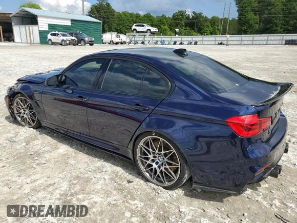 2018 BMW M3 z VIN WBS8M9C59J5J79848, wystawiony jako Copart lot #57026165 z przebiegiem Nie podano mil oraz Szkoda całkowita • Salvage title. Historia ofert i sprzedaży dostępna na DreamBid. Obrazek 2.