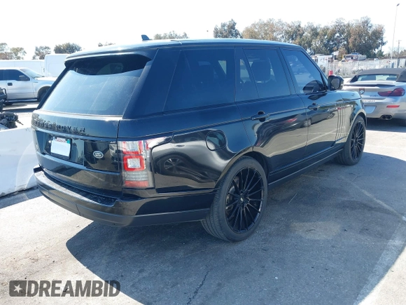 2016 Land Rover Range Rover with VIN SALGR2VF6GA250207, listed as a IAAI auction lot 41760257 with 114,169 mi miles. Bid and sale history available at carsss.com. Image 4.