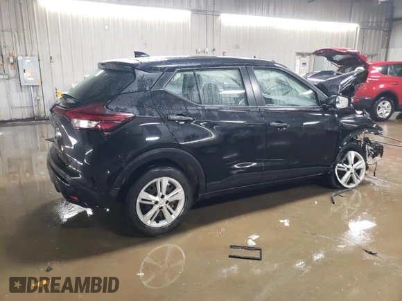2022 Nissan Kicks S z VIN 3N1CP5BV9NL521875, wystawiony jako Copart lot #48130465 z przebiegiem 52 950 mil mil oraz Szkoda całkowita • Salvage title. Historia ofert i sprzedaży dostępna na DreamBid. Obrazek 3.