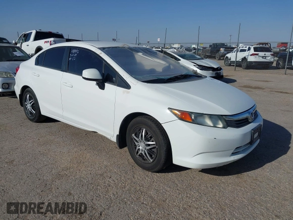 2012 Honda Civic LX с VIN 2HGFB2F53CH558316, выставлен на аукционе IAAI как лот 42002869 с пробегом 89 895 миль миль и . История ставок и продаж доступна на DreamBid. Изображение 1.