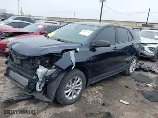 2021 Chevrolet Equinox LS with VIN 3GNAXHEV0MS121183, listed as a IAAI auction lot 41654743 with 52,593 mi miles. Bid and sale history available at carsss.com. Image 2.