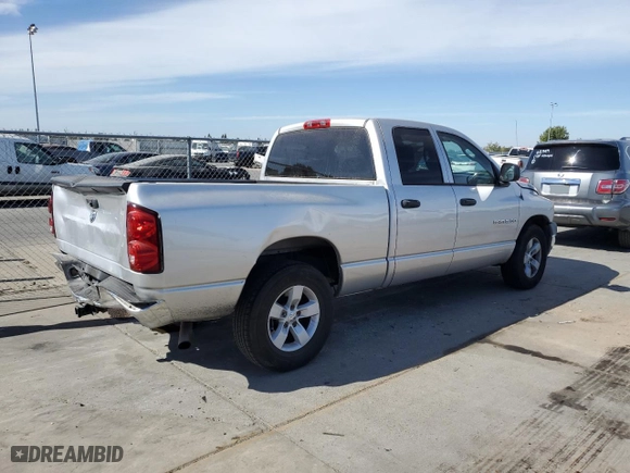 2007 Dodge Ram 1500 ST with VIN 1D7HA18K77J572902, listed as a Copart auction lot 77627844 with 123,796 mi miles and Salvage Title. Bid and sale history available at carsss.com. Image 3.
