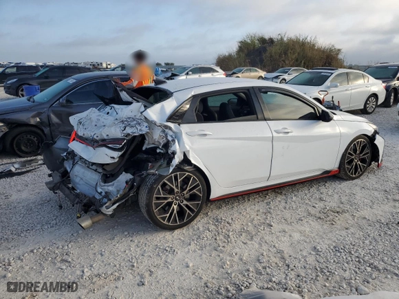 2022 Hyundai Elantra N with VIN KMHLW4AK8NU008930, listed as a Copart auction lot 71982854 with 30,590 mi miles and Salvage Title. Bid and sale history available at carsss.com. Image 3.