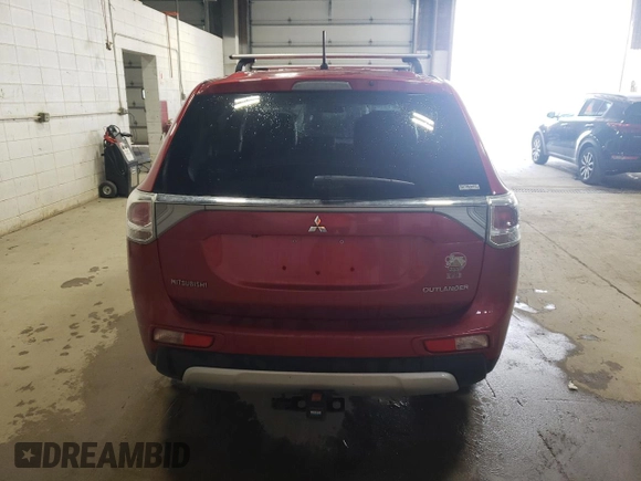 2015 Mitsubishi Outlander SE with VIN JA4AZ3A34FZ001820, listed as a Copart auction lot 53256555 with 131,124 mi miles and Salvage title. Bid and sale history available at DreamBid. Image 6.