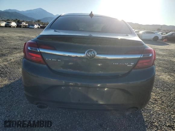 2017 Buick Regal with VIN 2G4GM5EX6H9164713, listed as a Copart auction lot 48412855 with 57,189 mi miles and Clean Title. Bid and sale history available at carsss.com. Image 6.