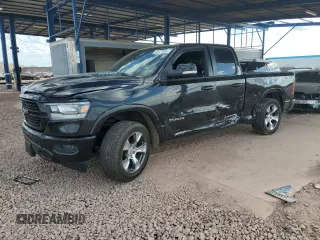 2020 Ram 1500 Laramie with VIN 1C6SRFDT9LN162021, listed as a Copart auction lot 89021885 with 133,804 mi miles and Salvage Title. Bid and sale history available at carsss.com. Image 1.