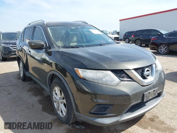 2016 Nissan Rogue SV with VIN KNMAT2MT9GP656436, listed as a IAAI auction lot 41902170 with 117,873 mi miles and . Bid and sale history available at carsss.com. Image 1.