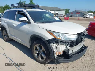 2016 Toyota Highlander Limited with VIN 5TDDKRFHXGS339840, listed as a IAAI auction lot 42701725 with 138,813 mi miles and . Bid and sale history available at DreamBid. Image 1.