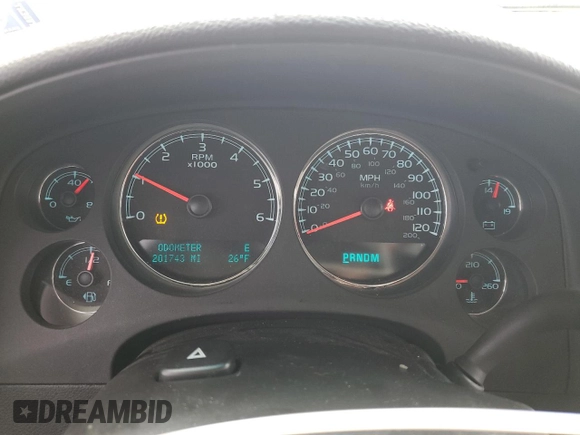 2010 Chevrolet Suburban LTZ with VIN 1GNUKKE36AR229085, listed as a Copart auction lot 45721095 with 201,743 mi miles and Clean Title. Bid and sale history available at carsss.com. Image 9.