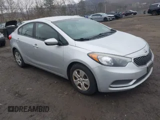 2016 Kia Forte LX with VIN KNAFK4A67G5501704, listed as a IAAI auction lot 42027500 with 269,131 mi miles. Bid and sale history available at carsss.com. Image 1.