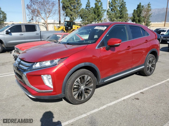 2019 Mitsubishi Eclipse Cross SE with VIN JA4AT5AA3KZ001345, listed as a Copart auction lot 51802035 with 59,982 mi miles and Salvage Title. Bid and sale history available at carsss.com. Image 1.