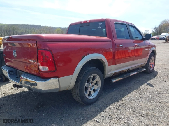 2010 Dodge Ram 1500 Sport with VIN 1D7RV1CT1AS140168, listed as a IAAI auction lot 42087902 with 143,324 mi miles. Bid and sale history available at carsss.com. Image 4.