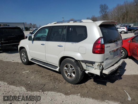 2008 Lexus GX 470 with VIN JTJBT20XX80156418, listed as a Copart auction lot 48252155 with 164,977 mi miles and Salvage Title. Bid and sale history available at DreamBid. Image 2.