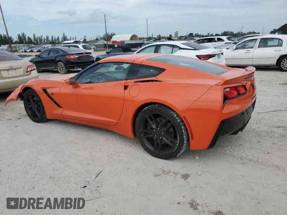 2019 Chevrolet Corvette Z51 1LT with VIN 1G1YH2D79K5101311, listed as a Copart auction lot 76153094 with 47,612 mi miles and Salvage Title. Bid and sale history available at carsss.com. Image 2.