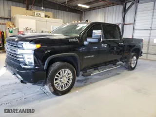 2021 Chevrolet Silverado 3500HD High Country with VIN 1GC4YVEY6MF130910, listed as a Copart auction lot 68679774 with 106,383 mi miles and Salvage Title. Bid and sale history available at carsss.com. Image 1.