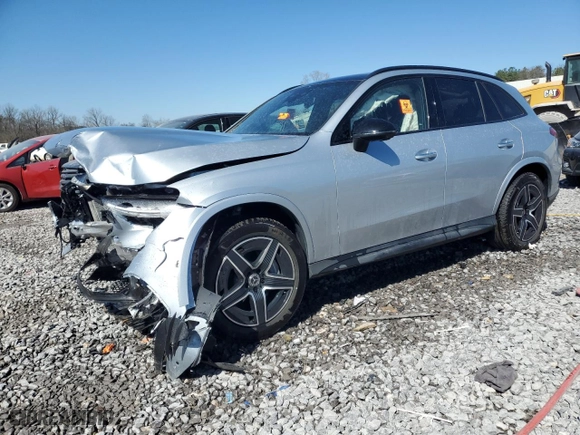 2024 Mercedes-Benz GLC with VIN W1NKM4GB5RF166044, listed as a Copart auction lot 47439195 with 6,311 mi miles and Salvage Title. Bid and sale history available at carsss.com. Image 1.