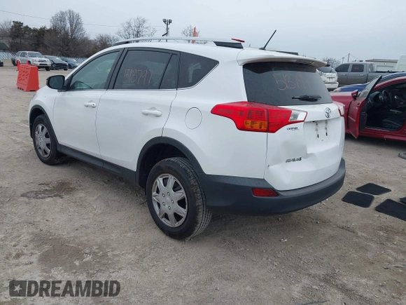 2013 Toyota RAV4 LE with VIN 2T3ZFREV3DW007993, listed as a IAAI auction lot 41892466 with 112,283 mi miles. Bid and sale history available at carsss.com. Image 3.