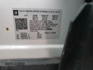 2020 GMC Terrain SLT with VIN 3GKALVEXXLL228680, listed as a Copart auction lot 41473725 with 26,269 mi miles and Salvage title. Bid and sale history available at DreamBid. Image 12.