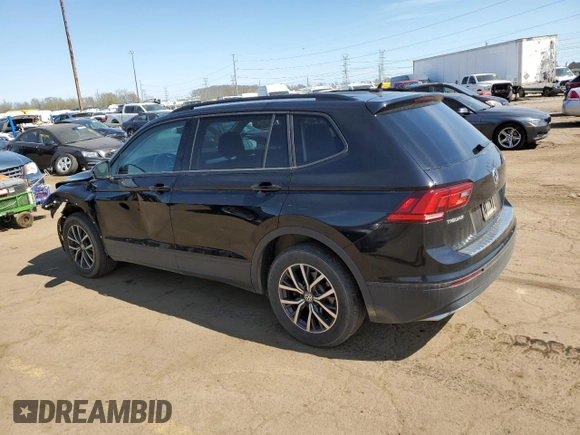 2021 Volkswagen Tiguan S z VIN 3VV0B7AX0MM068396, wystawiony jako Copart lot #54058005 z przebiegiem 42 103 mil mil oraz Czysty tytuł • Clean title. Historia ofert i sprzedaży dostępna na DreamBid. Obrazek 2.